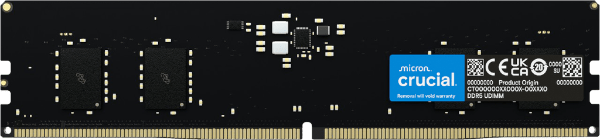 זכרון לנייח Crucial 64GB DDR5 5600Mhz C46 UDIMM Desktop Memory
