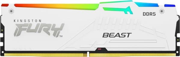 ז. לבן לנייח Kingston Fury Beast RGB 32GB 2X16 DDR5 6800Mhz C34