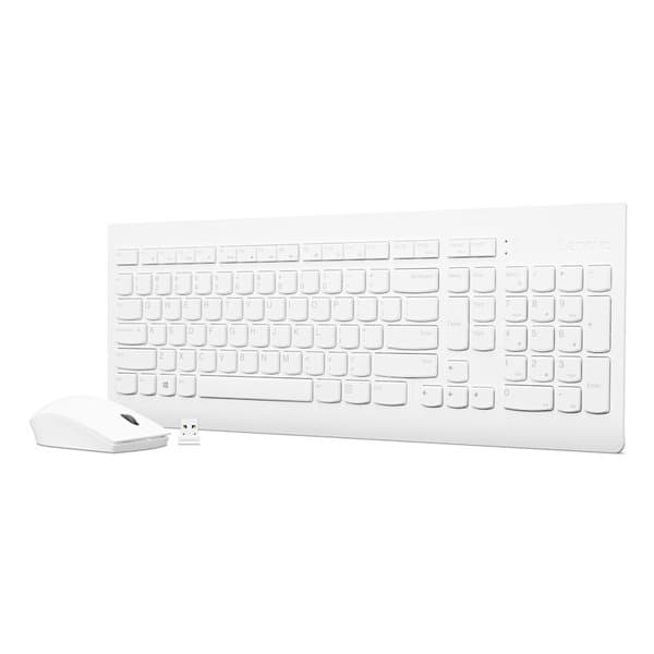 סט אלחוטי לבן 2 שפות Lenovo 510 Wireless Set Hebrew English