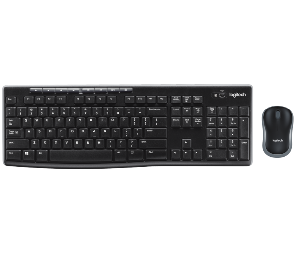 סט מקלדת ועכבר אל חוטי Logitech Wireless Desktop MK270
